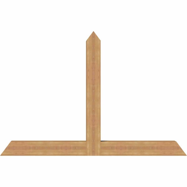 Ekena Millwork Portland Timber Gable Bracket, Western Red Cedar, 72"W x 48"H x 5 1/2"D x 5 1/2"F, 16/12 Pitch GBW072X48X0606POR00SWR - main